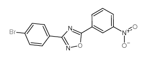 3-(4-溴苯基)-5-(3-硝基苯基)-1,2,4-噁二唑结构式