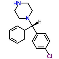 1-[(S)-(4-Chlorophenyl)(phenyl)methyl]piperazine Structure