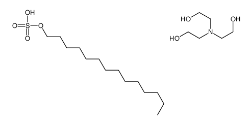 十四烷醇硫酸单酯与三乙醇胺的化合物结构式