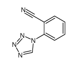2-(tetrazol-1-yl)benzonitrile结构式