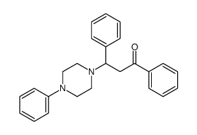 1,3-diphenyl-3-(4-phenylpiperazin-1-yl)propan-1-one Structure