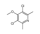 3,5-dichloro-4-methoxy-2,6-dimethylpyridine Structure