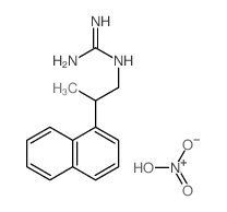 dihydroxy-oxo-azanium; 2-(2-naphthalen-1-ylpropyl)guanidine结构式