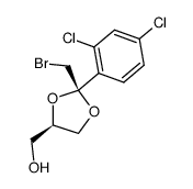 cis-2-(bromomethyl)-2-(2,4-dichlorophenyl)-1,3-dioxolane-4-methanol Structure