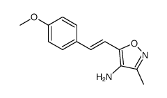 5-[2-(4-methoxyphenyl)ethenyl]-3-methyl-1,2-oxazol-4-amine Structure