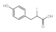 2-fluoro-3-(4-hydroxyphenyl)propanoic acid structure