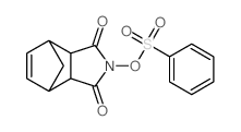 2-[(phenylsulfonyl)oxy]-3a,4,7,7a-tetrahydro-1h-4,7-methanoisoindole-1,3(2h)-dione结构式
