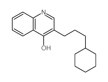 3-(3-cyclohexylpropyl)-1H-quinolin-4-one结构式