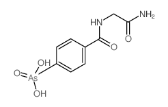 [4-(carbamoylmethylcarbamoyl)phenyl]arsonic acid结构式