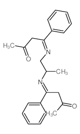 4-[1-[(3-oxo-1-phenyl-butylidene)amino]propan-2-ylimino]-4-phenyl-butan-2-one结构式
