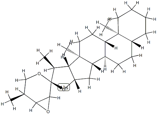 (25S)-23,24-Epoxy-5α-spirostane结构式