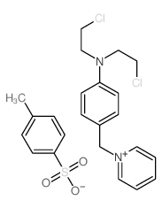 N,N-bis(2-chloroethyl)-4-(pyridin-1-ylmethyl)aniline; 4-methylbenzenesulfonic acid Structure