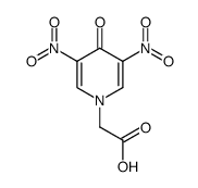2-(3,5-dinitro-4-oxopyridin-1(4H)-yl)acetic acid结构式