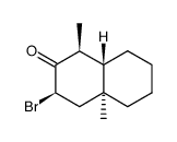 (1S,3R,4aS,8aS)-3-bromo-1,4a-dimethyloctahydronaphthalen-2(1H)-one结构式
