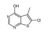 6-Chloro-5-Methylthieno[2,3-d]pyrimidin-4(3H)-one Structure