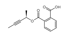 phthalic acid mono-((R)-1-methyl-but-2-ynyl) ester Structure