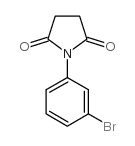 N-(3-溴苯基)丁二酰亚胺结构式