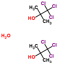 三氯叔丁醇 半水合物结构式
