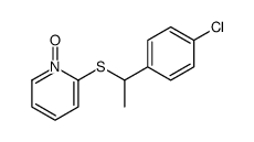 2-[1-(4-chlorophenyl)ethylsulfanyl]-1-oxidopyridin-1-ium Structure