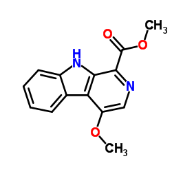 4-甲氧基-1-甲氧基羰基-BETA-咔啉结构式