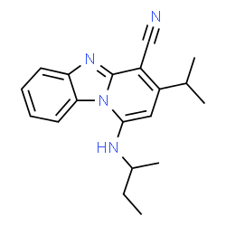 1-(sec-butylamino)-3-isopropylbenzo[4,5]imidazo[1,2-a]pyridine-4-carbonitrile Structure