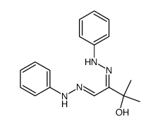 β-hydroxy-α-phenylhydrazono-isovaleraldehyde phenylhydrazone结构式