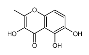 4H-1-Benzopyran-4-one,3,5,6-trihydroxy-2-methyl-(9CI) Structure