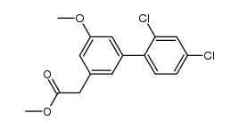 methyl 2-(2',4'-dichloro-5-methoxy-[1,1'-biphenyl]-3-yl)acetate Structure