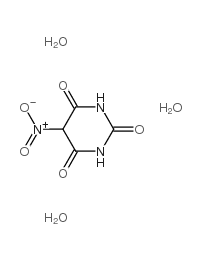 5-nitrobarbituric acid trihydrate Structure