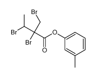 (3-methylphenyl) 2,3-dibromo-2-(bromomethyl)butanoate Structure