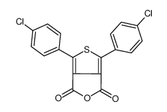 4,6-bis(4-chlorophenyl)thieno[3,4-c]furan-1,3-dione Structure