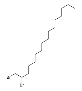1,2-dibromohexadecane结构式