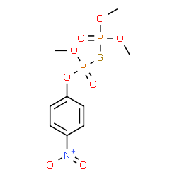 [α,β-Thio]diphosphoric acid α,β,β-trimethyl α-(p-nitrophenyl) ester结构式