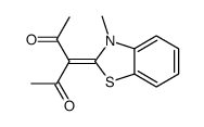 3-(3-methyl-1,3-benzothiazol-2-ylidene)pentane-2,4-dione Structure