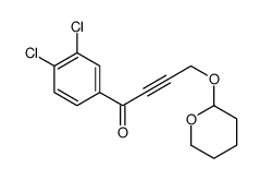 1-(3,4-dichlorophenyl)-4-(oxan-2-yloxy)but-2-yn-1-one结构式