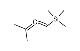1-(trimethylsilyl)-3-methyl-1,2-butadiene结构式