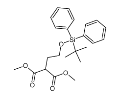 dimethyl 2-(2-((tert-butyldiphenylsilyl)oxy)ethyl)malonate结构式