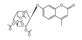 4-methylcoumarin-7-yl 2,3,4,6-tetra-O-acetyl-α-L-idopyranoside Structure