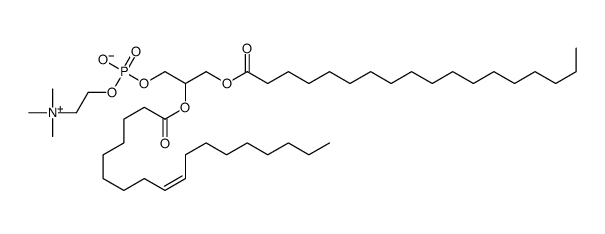 1-stearoyl-2-oleoyl-sn-glycero-3-phosphocholine结构式