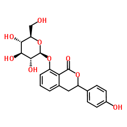 绣球酚 8-O-葡萄糖甙结构式