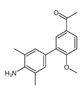 1-[3-(4-amino-3,5-dimethylphenyl)-4-methoxyphenyl]ethanone结构式