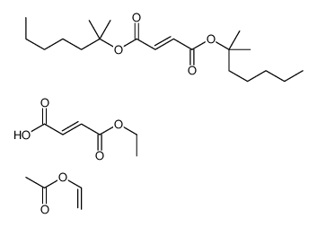 bis(2-methylheptan-2-yl) (Z)-but-2-enedioate,ethenyl acetate,(Z)-4-ethoxy-4-oxobut-2-enoic acid结构式