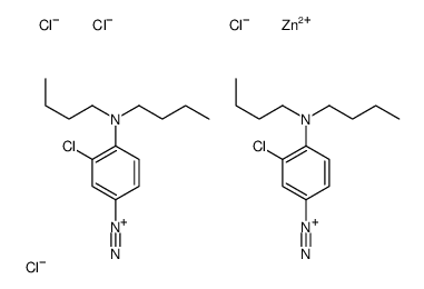 3-chloro-4-(dibutylamino)benzenediazonium tetrachlorozincate (2:1)结构式