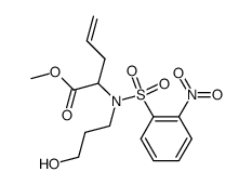 N-(3-hydroxypropyl)-N-(2-nitrophenylsulfonyl)-(DL)-allylglycine methyl ester Structure