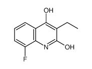 2(1H)-Quinolinone,3-ethyl-8-fluoro-4-hydroxy-(9CI) structure
