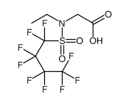 N-ethyl-N-[(nonafluorobutyl)sulphonyl]glycine Structure