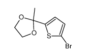 2-(5-bromothiophen-2-yl)-2-methyl-1,3-dioxolane Structure