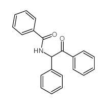 N-(2-oxo-1,2-diphenyl-ethyl)benzamide结构式