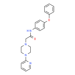 N-(4-PHENOXYPHENYL)-2-[4-(2-PYRIDINYL)PIPERAZINO]ACETAMIDE Structure