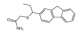 2-((1-(9H-fluoren-2-yl)propyl)thio)acetamide Structure